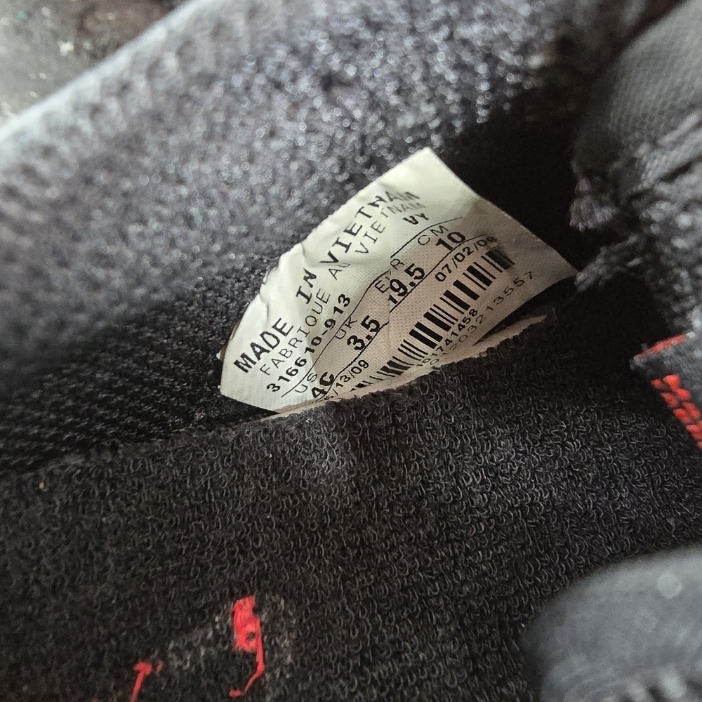 nike Dunk Low GS 'Halloween' 2009 size infants kids 4 black and red shoes - Picture 5 of 7